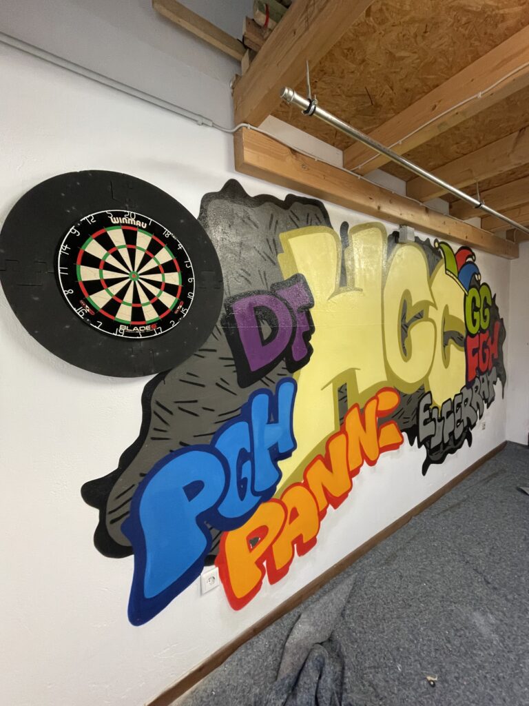 Graffiti für einen Karnevalsverein